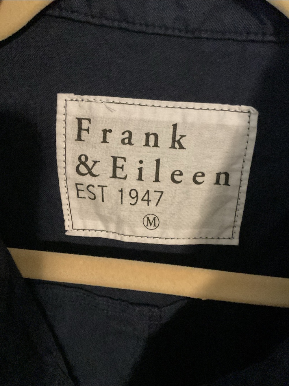 Frank & Eileen Northern Ireland Navy Button-Front Utility Jumpsuit - Picture 2 of 4